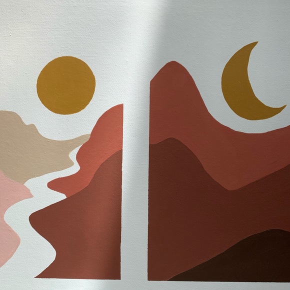 5SOS Inspired “Red Desert” Acrylic Painting 11x14 - Picture 4 of 4